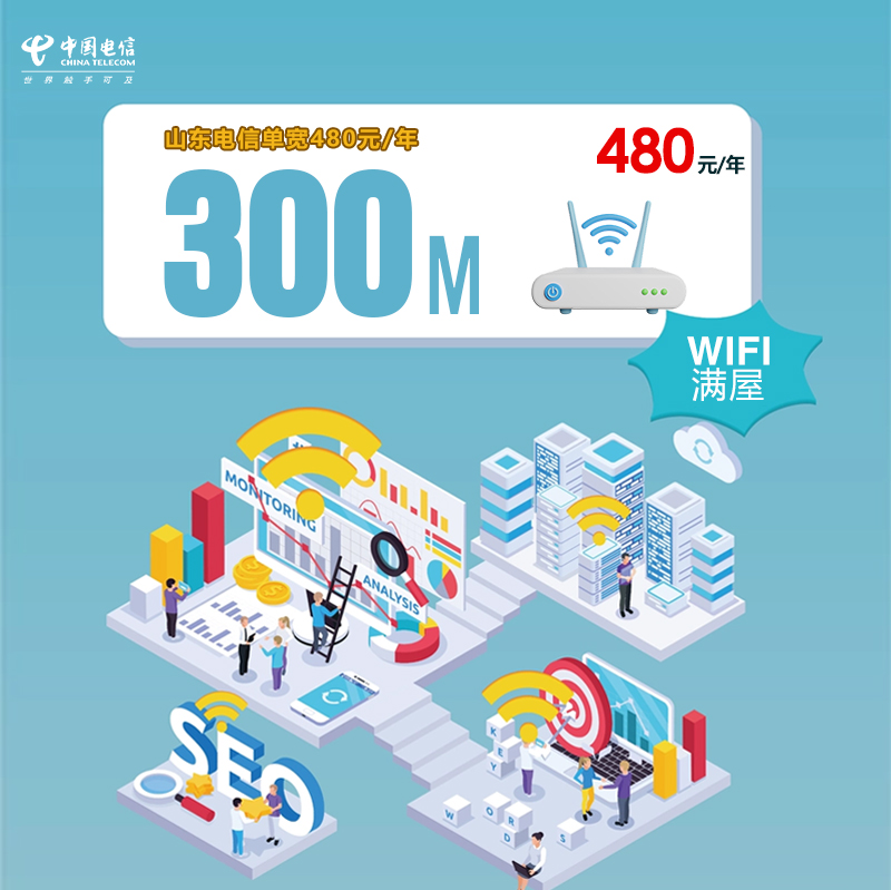 山东电信单宽300M480元/年官方办理入口
